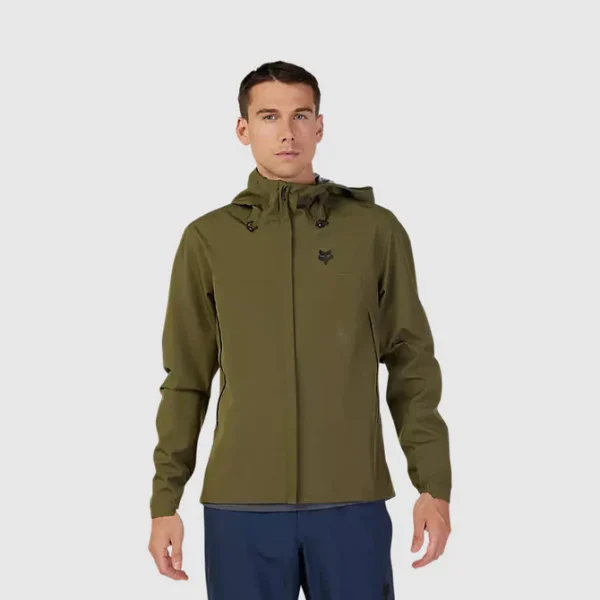 Chaqueta Bicicleta Impermeable Ranger Verde Oliva Fox - Imagen 2