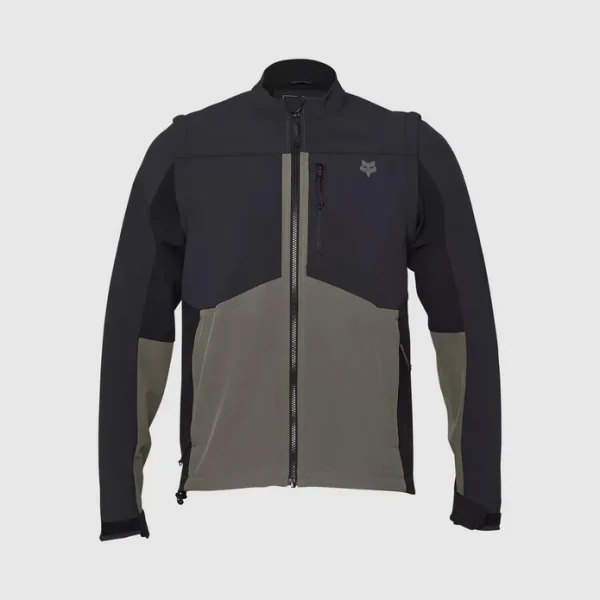 Chaqueta Moto Ranger Off-Road Softshell Negro/Cafe Fox