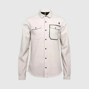 Camisa Moto Defend Drive Windbloc® Blanco Fox