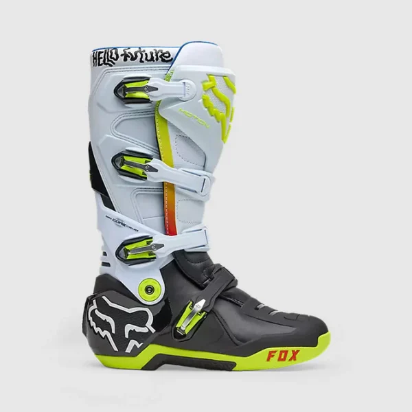 Botas Moto Motion Hello Future Blanco Fox - Imagen 2
