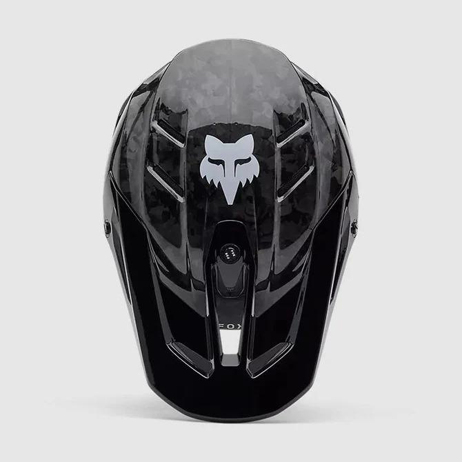 Casco Moto V3 RS Carbon Solid Negro Fox - Imagen 4