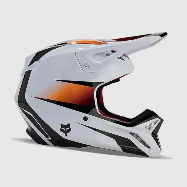 Casco Moto V1 Flora Blanco/Negro Fox - Imagen 7