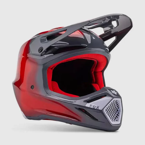 Casco Moto V3 Volatile Rojo/Gris Fox - Imagen 2