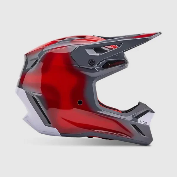 Casco Moto V3 Volatile Rojo/Gris Fox