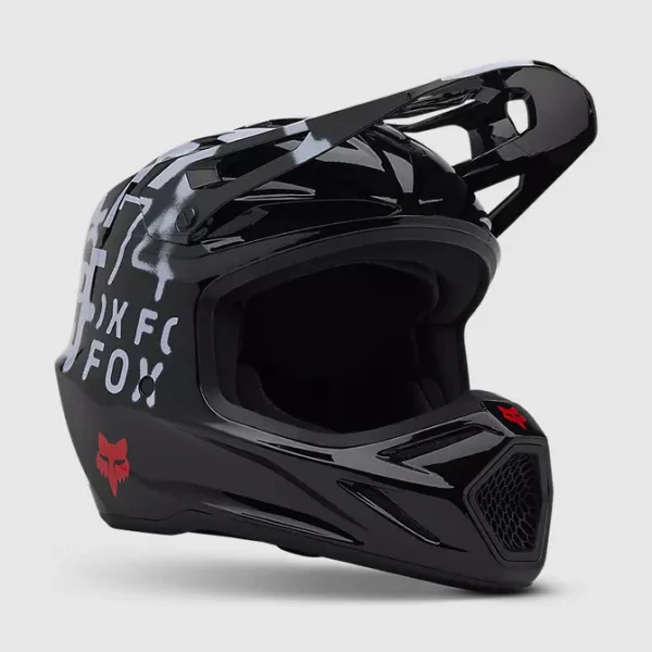 Casco Moto V3 Seventy4 Negro Fox - Imagen 2