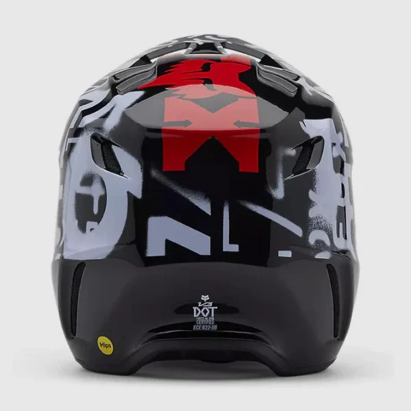 Casco Moto V3 Seventy4 Negro Fox - Imagen 6