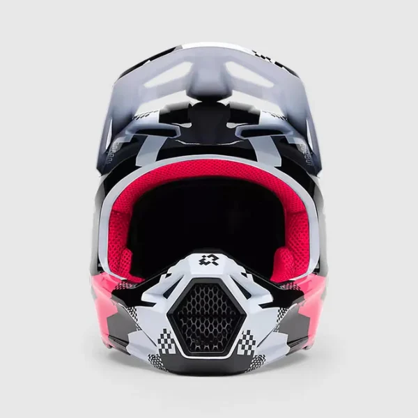 Casco Moto V1 Digi Image Negro/Rosado Negro Fox - Imagen 2