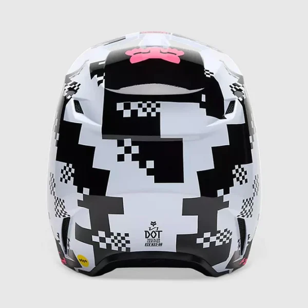 Casco Moto V1 Digi Image Negro/Rosado Negro Fox - Imagen 4