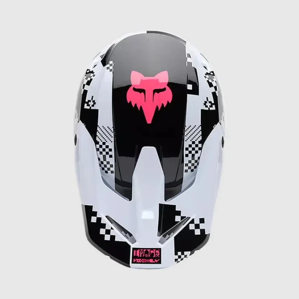 Casco Moto V1 Digi Image Negro/Rosado Negro Fox - Imagen 3