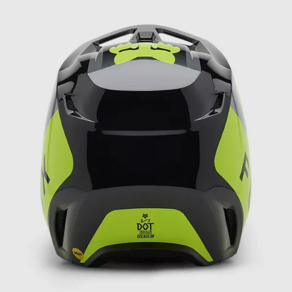 Casco Moto V1 Lean Gris/Amarillo Fox - Imagen 4
