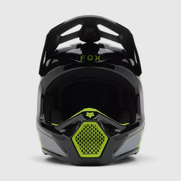 Casco Moto V1 Lean Gris/Amarillo Fox - Imagen 2