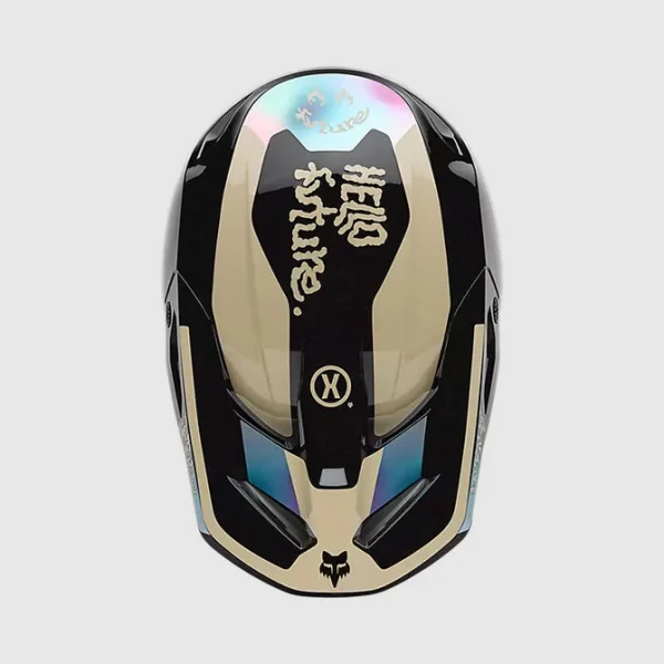 Casco Moto V1 Hello Future Negro/Cafe Fox - Imagen 4