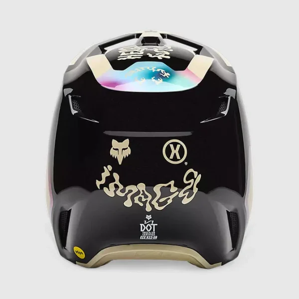 Casco Moto V1 Hello Future Negro/Cafe Fox - Imagen 5