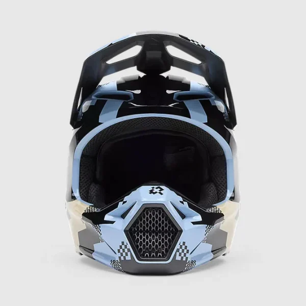 Casco Moto V1 Digi Image Azul Claro Fox - Imagen 2