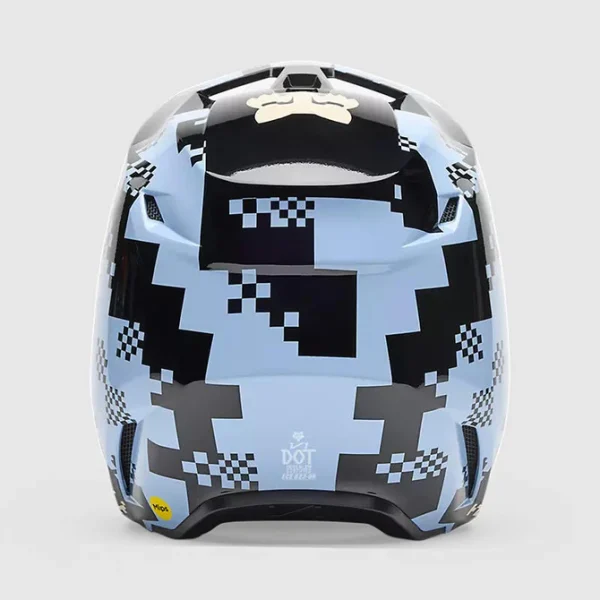 Casco Moto V1 Digi Image Azul Claro Fox - Imagen 4