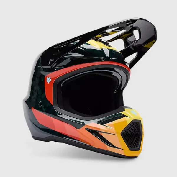 Casco Moto V3 RS Grid Negro/Rojo Fox - Imagen 5