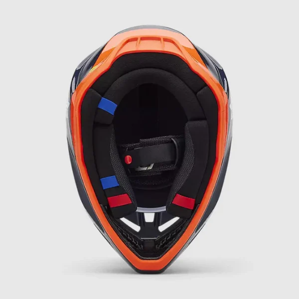 Casco Moto V3 Divider Azul/Blanco Fox - Imagen 6