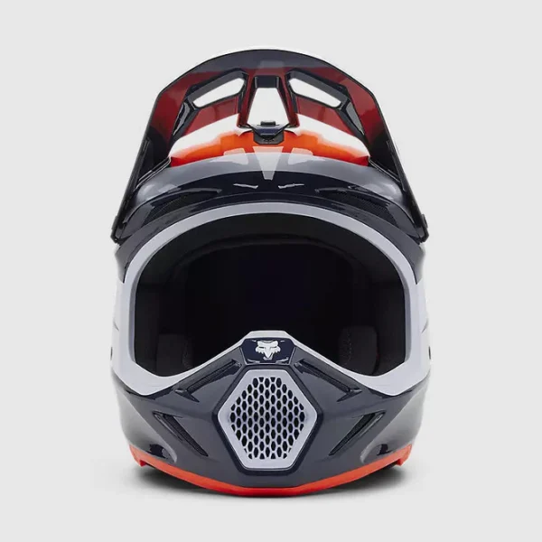 Casco Moto V3 Divider Azul/Blanco Fox - Imagen 3
