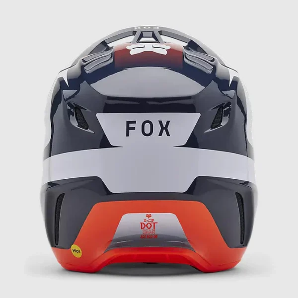 Casco Moto V3 Divider Azul/Blanco Fox - Imagen 5