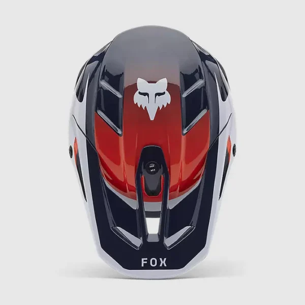 Casco Moto V3 Divider Azul/Blanco Fox - Imagen 4