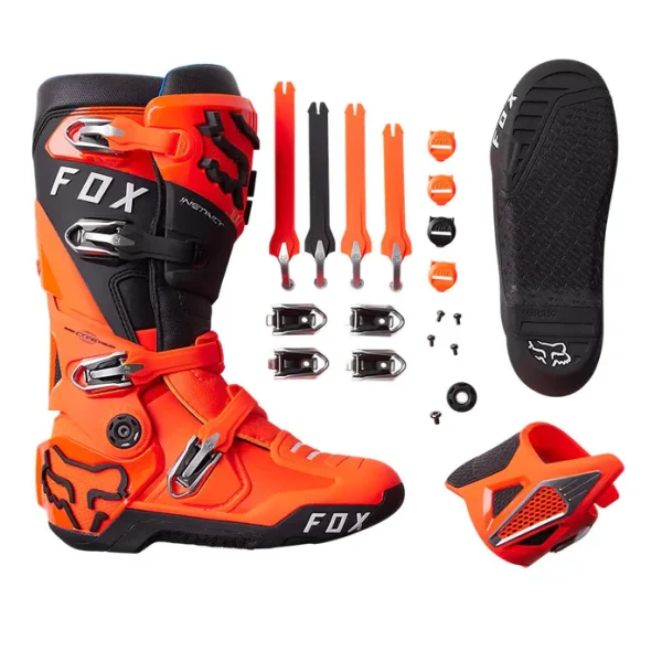 Botas Moto Instinct Naranjo Fox - Imagen 5