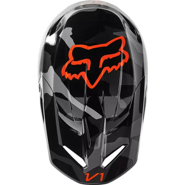 Casco Moto V1 Bnkr Camo Negro Fox - Imagen 3