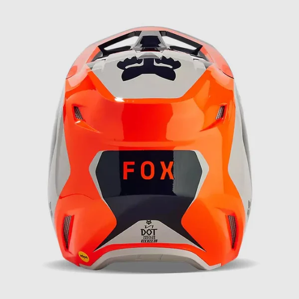 Casco Moto V1 Nitro Naranjo Fox - Imagen 5