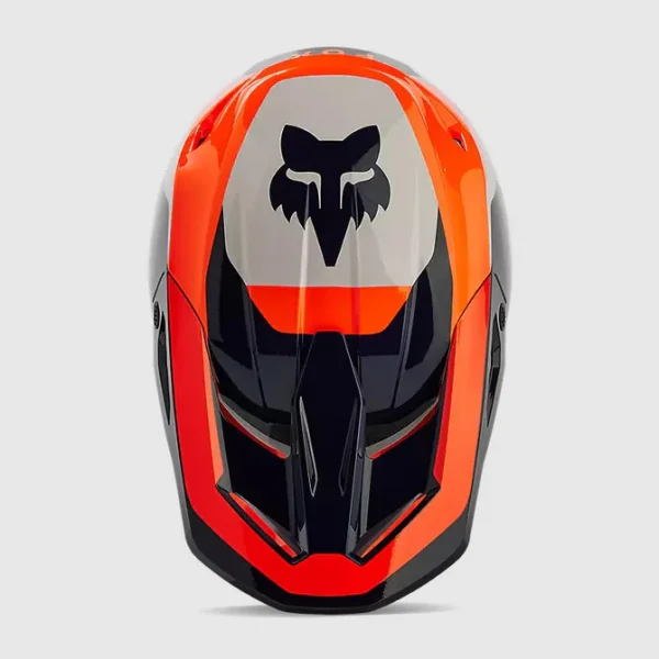 Casco Moto V1 Nitro Naranjo Fox - Imagen 4