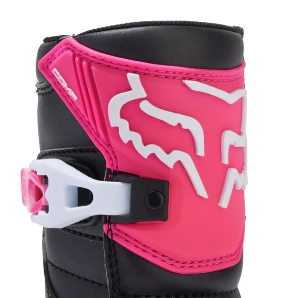 Botas Moto Infantil Comp Negro/Rosado Fox - Imagen 3