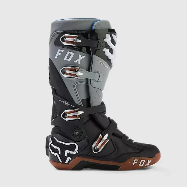 Botas Moto Instinct Negro/Gris/Cafe Fox - Imagen 2