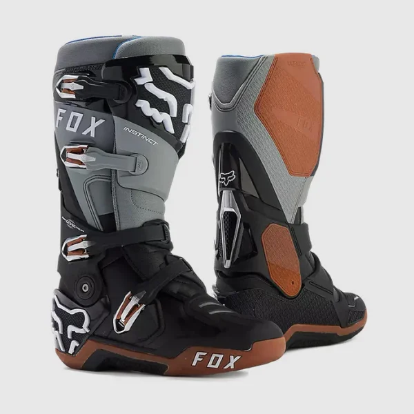 Botas Moto Instinct Negro/Gris/Cafe Fox