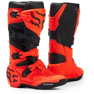 Botas Moto Niño Comp Naranjo Fluor Fox