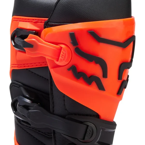 Botas Moto Niño Comp Naranjo Fluor Fox - Imagen 3