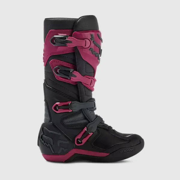 Botas Moto Mujer Comp Morado Fox - Imagen 2