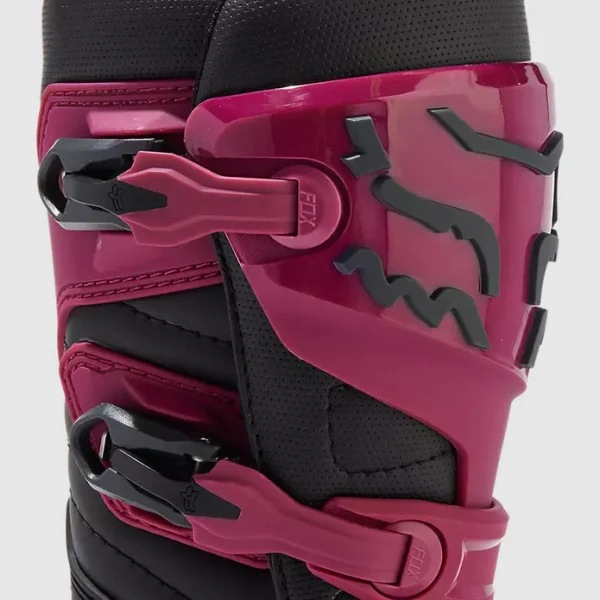 Botas Moto Mujer Comp Morado Fox - Imagen 3