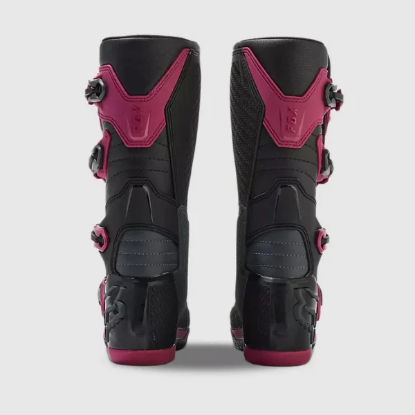 Botas Moto Mujer Comp Morado Fox - Imagen 4
