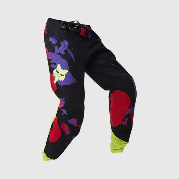 Pantalon Moto 360 Throttle Negro/Rojo Fox