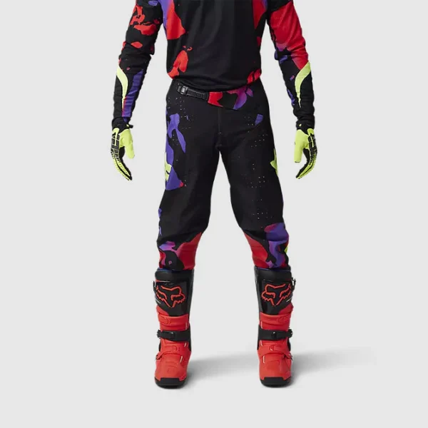 Pantalon Moto 360 Throttle Negro/Rojo Fox - Imagen 3