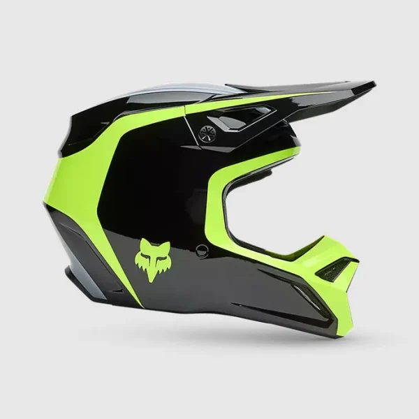 Casco Moto V1 Flow Negro/Amarillo Fox - Imagen 4