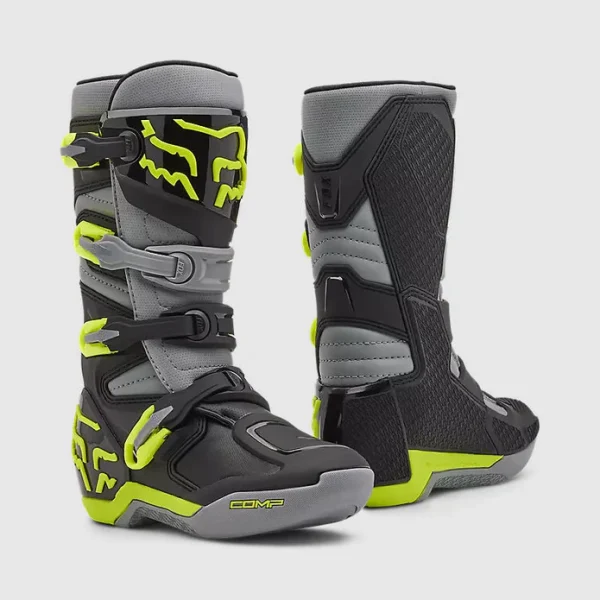 Botas Moto Niño Comp Gris Fox