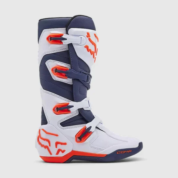 Botas Moto Comp Blanco/Morado Fox - Imagen 5