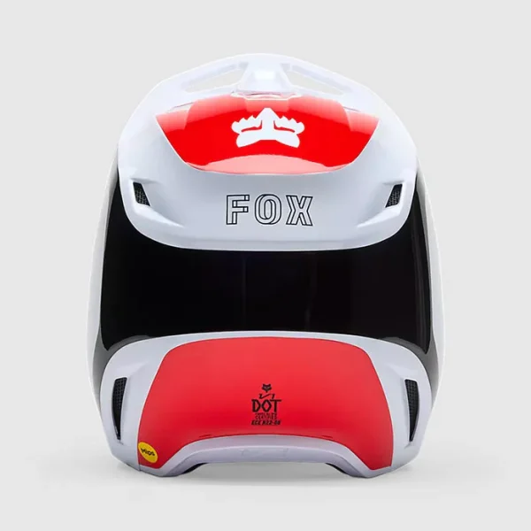 Casco Moto V1 Flow Blanco Fox - Imagen 2