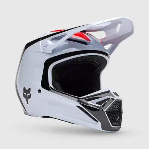 Casco Moto V1 Flow Blanco Fox