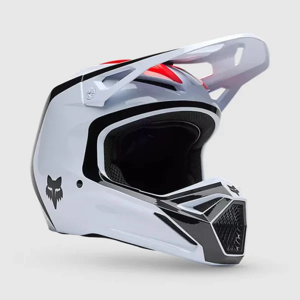 Casco Moto V1 Flow Blanco Fox