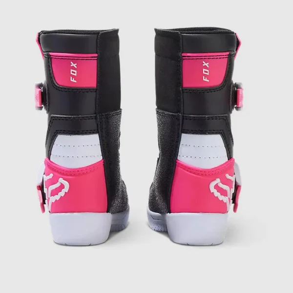 Botas Moto Infantil Comp Negro/Rosado Fox - Imagen 5