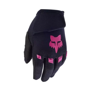 Kids Dirtpaw Gloves Negro/Rosado Fox