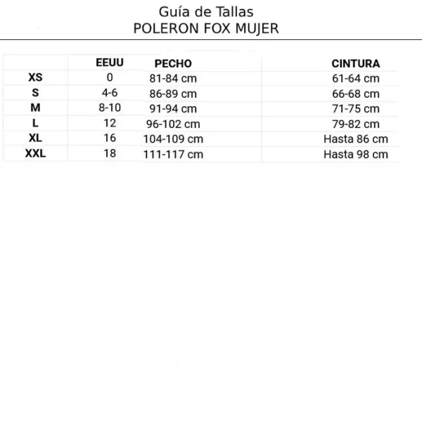 Poleron Lifestyle Mujer Absolute Negro Fox - Imagen 5