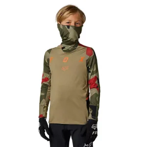 Polera Moto Niño Ranger Drive Camo Verde Fox
