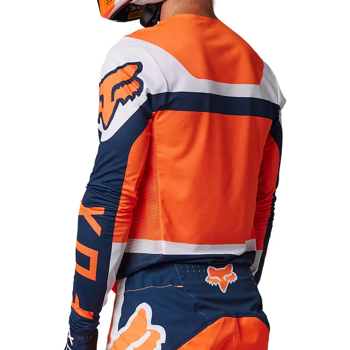 Polera Moto Flexair Efekt Naranjo/Azul/Blanco Fox - Imagen 2