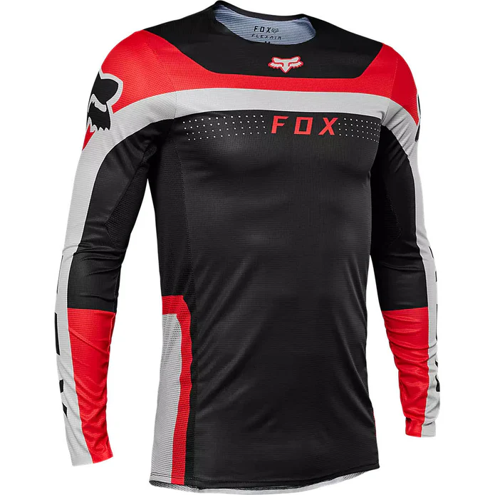 Polera Moto Flexair Efekt Negro/Rojo/Blanco Fox